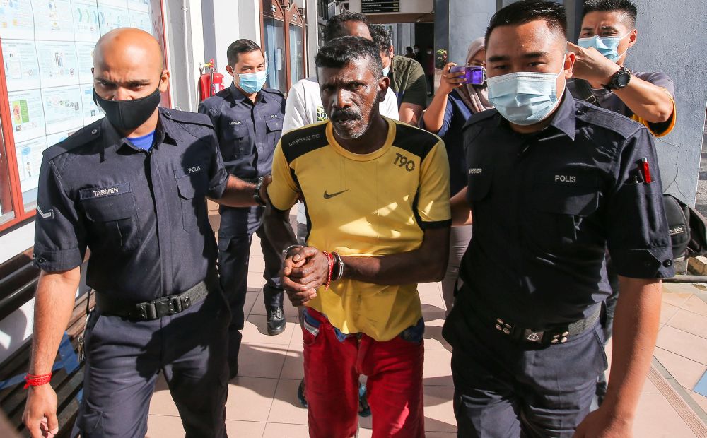 P. Subramaniam arrives at the Magistrateu00e2u20acu2122s Court in Ipoh January 12, 2021. u00e2u20acu201d Picture by Farhan Najibnn