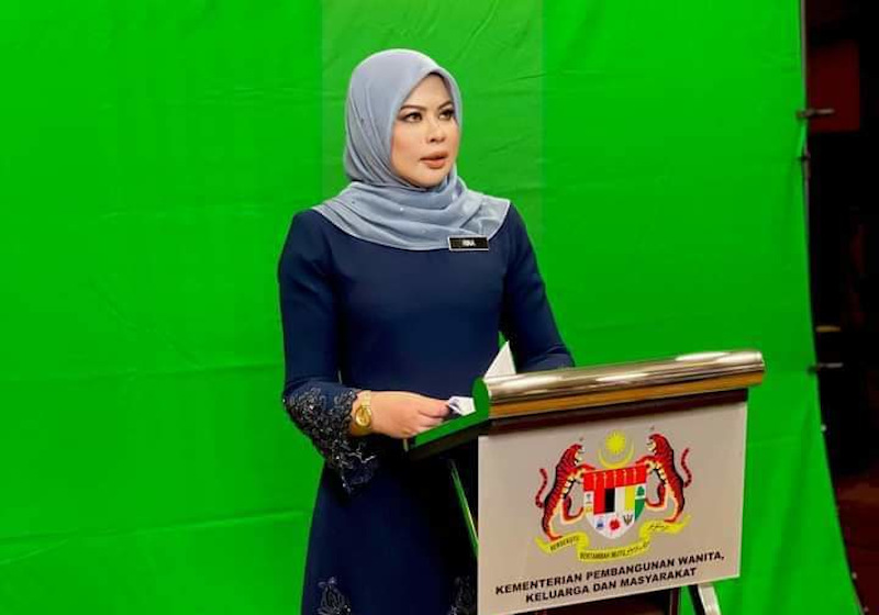 Foto terkini Datuk Seri Rina Mohd Harun yang kelihatan lebih langsing dan jelita. u00e2u20acu201d Foto ihsan Twitter/Haziq Asyraf Jr