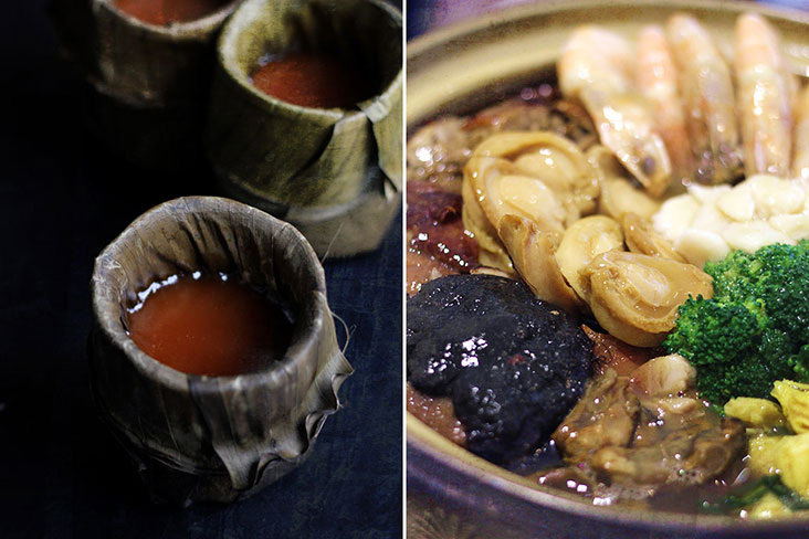 From modest fare such as 'niángāo' (or New Year Cake) to more luxurious dishes such as the sumptuous 'poon choy.'