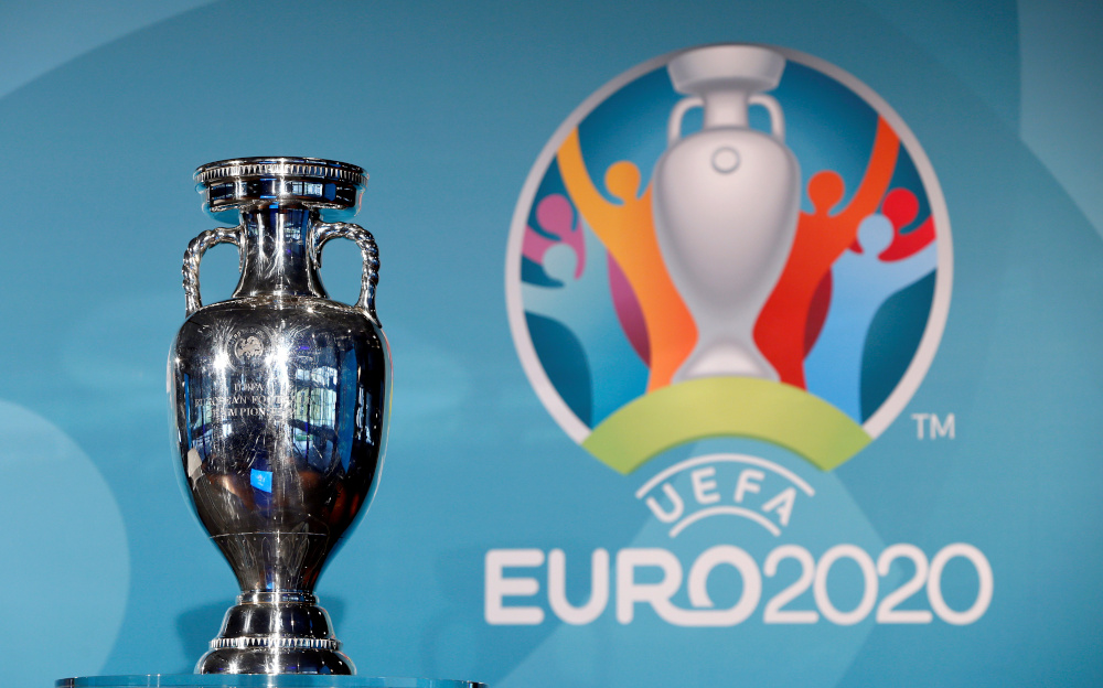 The trophy is seen during the Uefa Euro 2020 Munich Logo launch at Olympia Park, Munich, October 27, 2016. u00e2u20acu201d Reuters picnn