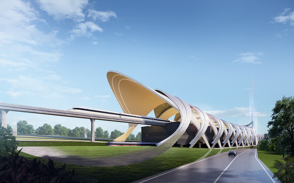 The design stood out thanks to its strong symbolism and environmentally friendly concept. u00e2u20acu201d Picture courtesy of Mass Rapid Transit Corporation Sdn Bhd
