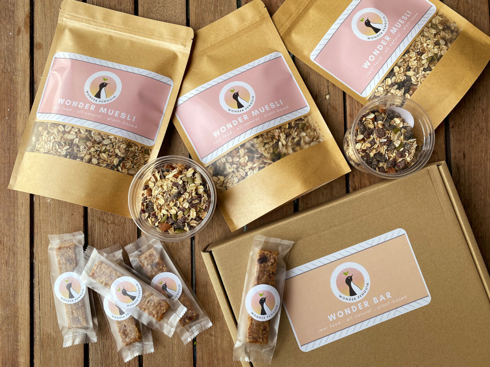 Wonder Penguin muesli and energy bars will be available for purchase at the cafe. — Picture by Steven Ooi KE