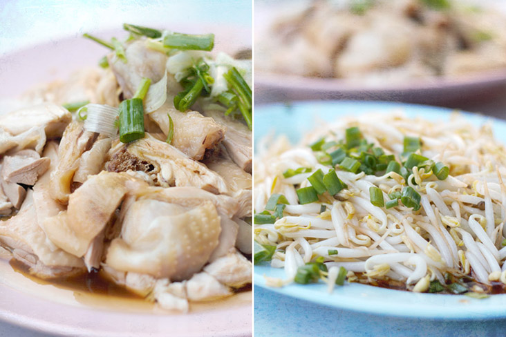 When in Ipoh, one must try the local 'nga choy gai' with plenty of juicy bean sprouts.