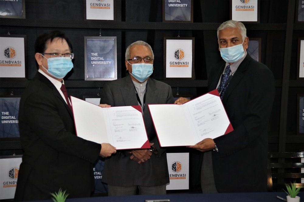 Genovasi University College (GUC) announced the appointment of four new adjunct professors in conjunction with the launch of a Traditional Chinese Medicine Wellness Centre March 26, 2021. — Picture by Genovasi University College