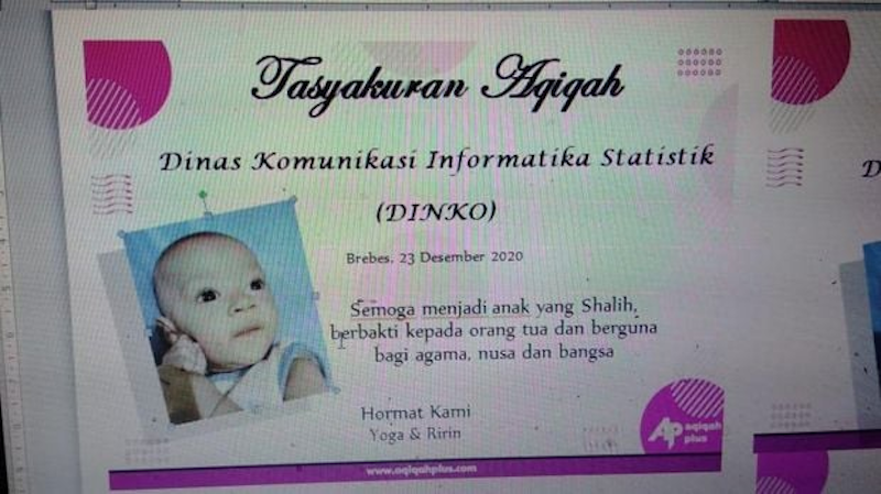 An Indonesian man decided to name his newborn son after the department he works in. u00e2u20acu201d Photo via Facebook/ Kabar Kudus