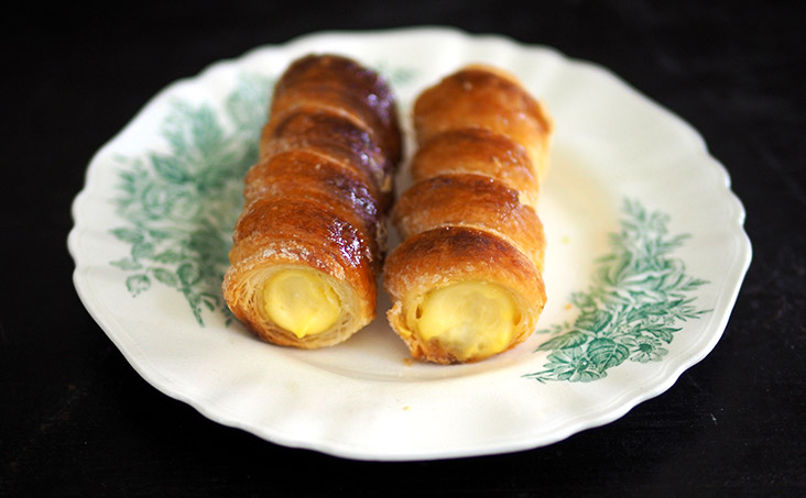 Fruity Bakery & Cafe's cream horns has a better ratio of pastry with custard.