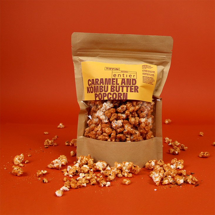 Nibble on these addictive caramel and kombu butter popcorn from Entier while watching Netflix.