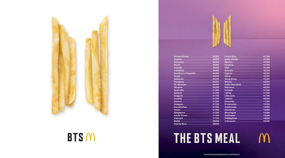 The BTS Meal is set to u00e2u20acu02dctouru00e2u20acu2122 nearly 50 countries and Malaysia will be its first Asian stop. u00e2u20acu201d Pictures courtesy of McDonaldu00e2u20acu2122s Malaysia