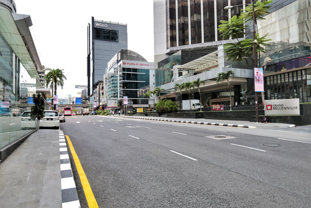 Virtually no traffic is seen in Kuala Lumpur during the movement control order 3.0, May 11, 2021. u00e2u20acu201d Picture by Ahmad Zamzahuri