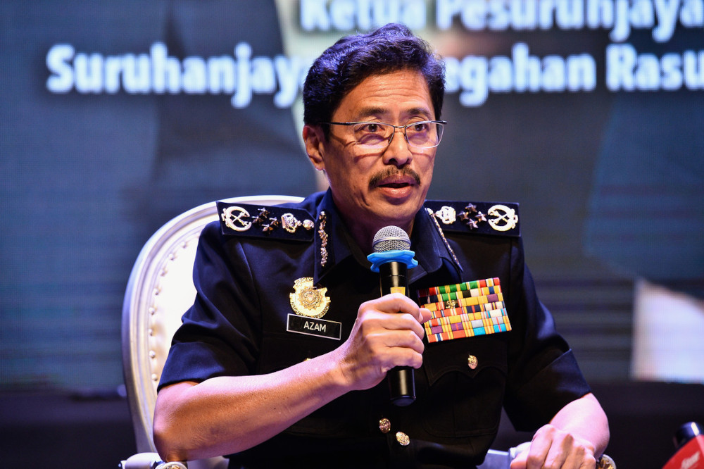 MACC chief commissioner Datuk Seri Azam Baki speaks to media after attending the National Department for Culture and Arts strategic cooperation programme in Kuala Lumpur, May 4, 2021. u00e2u20acu201d Bernama pic