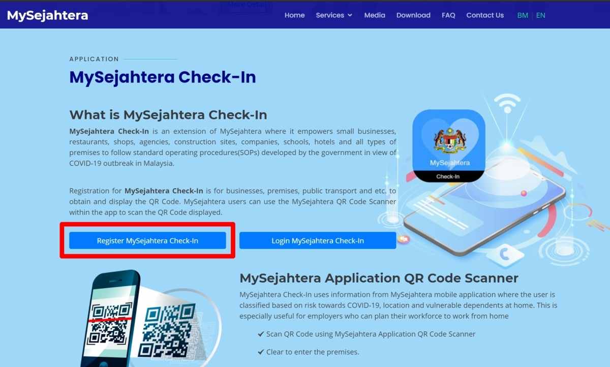 Apply for code how qr to mysejahtera How to
