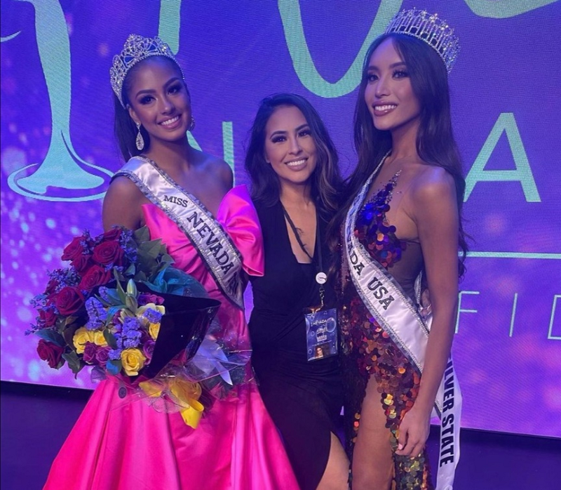 Filipina American Kataluna Enriquez (right) has been crowned Miss Nevada USA, the first transgender woman and first trans woman of colour to take the crown. u00e2u20acu2022 Picture via Instagram/ mskataluna