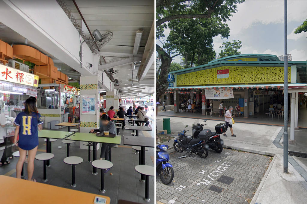The Ministry of Health has found 22 new Covid-19 cases among those who worked in or visited Clementi 448 Market and Food Centre (left) and another 12 cases at the Whampoa Drive Market (right). u00e2u20acu2022 TODAY pic