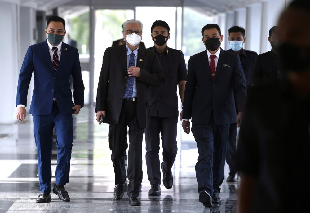 Deputy Prime Minister Datuk Seri Ismail Sabri Yaakob  arrive at Parliament, Kuala Lumpur July 29, 2021. u00e2u20acu201d Bernama pic