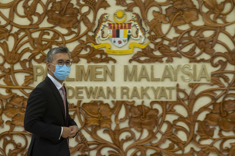 Finance Minister Datuk Seri Tengku Zafrul Abdul Aziz is pictured at Parliament, Kuala Lumpur July 29, 2021. u00e2u20acu201d Bernama picnn