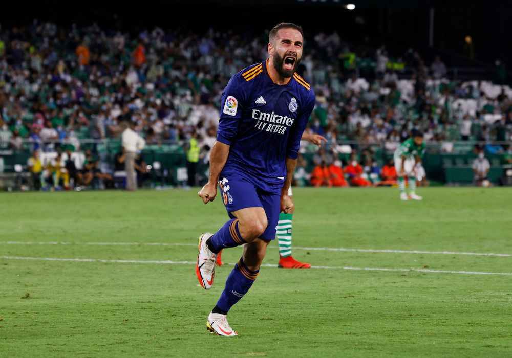 Real Madrid defender Dani Carvajal has tested positive for Covid-19 while the team is in Saudi Arabia playing in the Spanish Super Cup. — Reuters pic