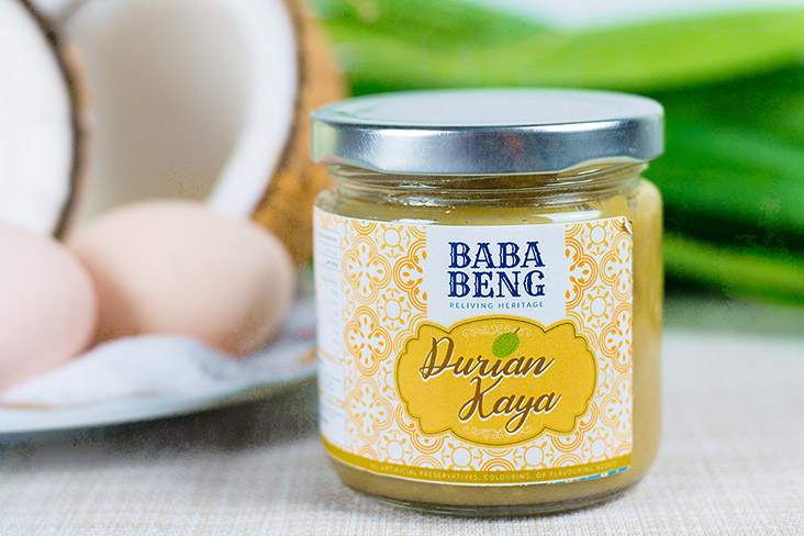 For those craving a different flavour, Baba Beng offers durian Nyonya 'kaya' too.