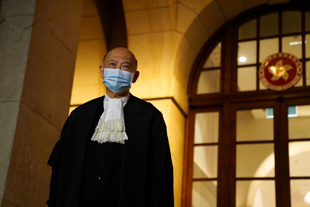 Hong Kong's outgoing Chief Justice Geoffrey Ma stands outside the Court of Final Appeal after his retirement ceremony in Hong Kong, China January 6, 2021. u00e2u20acu2022 Reuters file pic