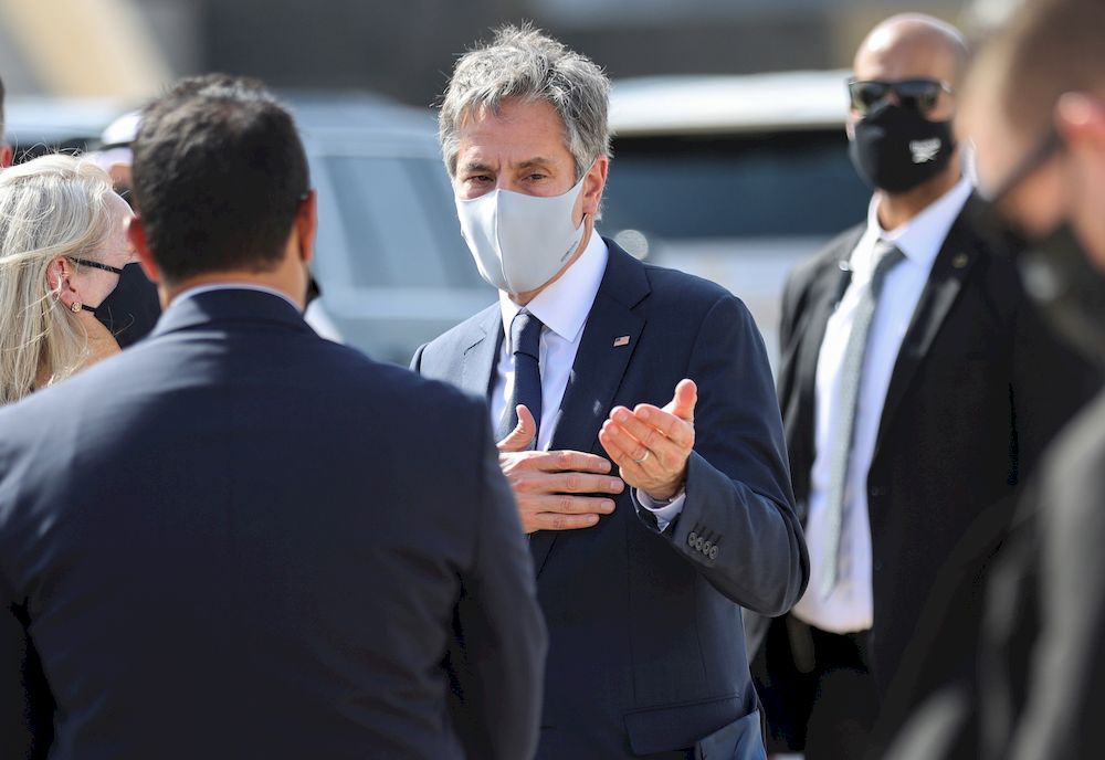 US Secretary of State Antony Blinken boards his plane to depart for his return to the United States from Kuwait International Airport in Kuwait City, Kuwait, July 29, 2021. u00e2u20acu201d Reuters pic