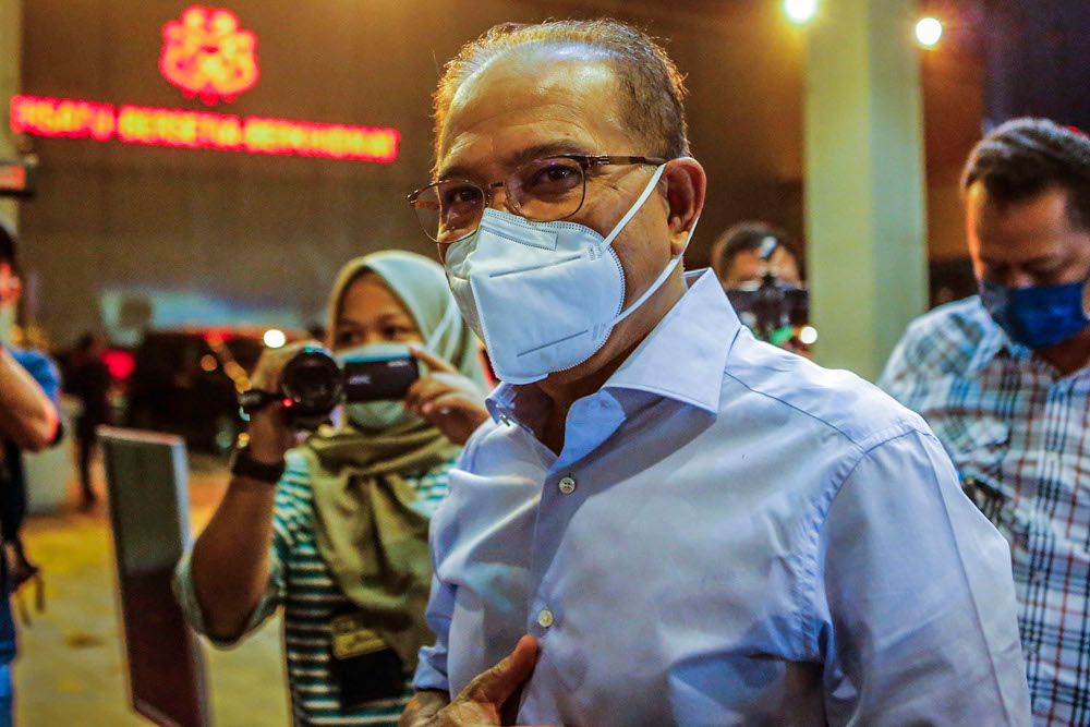 Pahang Chief Minister Datuk Seri Wan Rosdy Wan Ismail seen at Umno headquarters, August 17, 2021. u00e2u20acu201d Picture by Hari Anggara