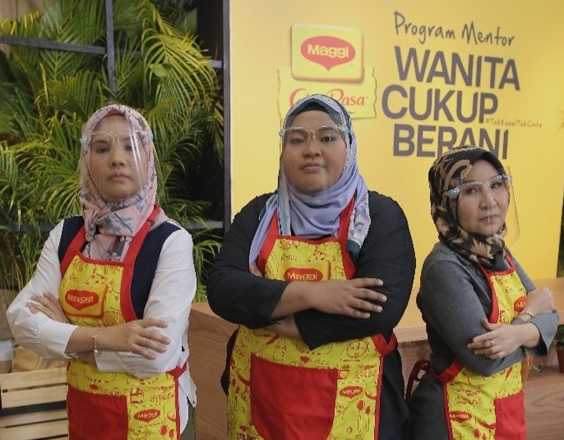 (from lef) Miza, Nur Hidayah and Bibiaminani prove that resilience and hard work are important in anything that you do. u00e2u20acu201d Picture via MAGGI Malaysia