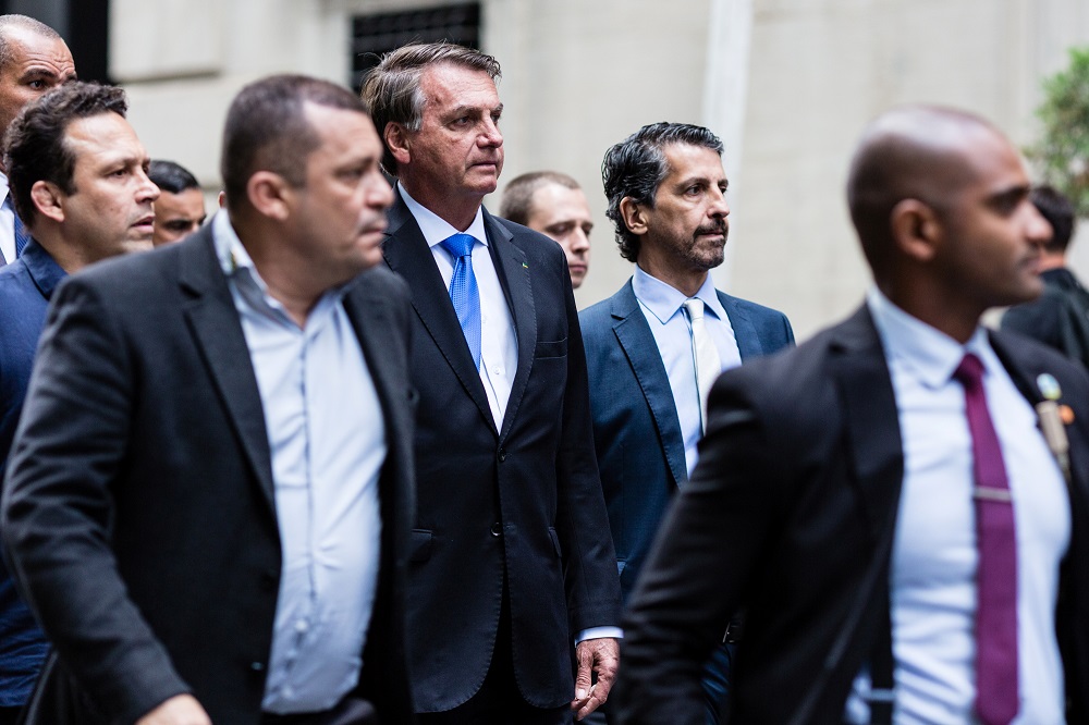 Brazil's President Jair Bolsonaro walks outside his hotel while attending the UN General Assembly 76th session General Debate at the United Nations, in New York September 20, 2021. u00e2u20acu2022 Reuters pic