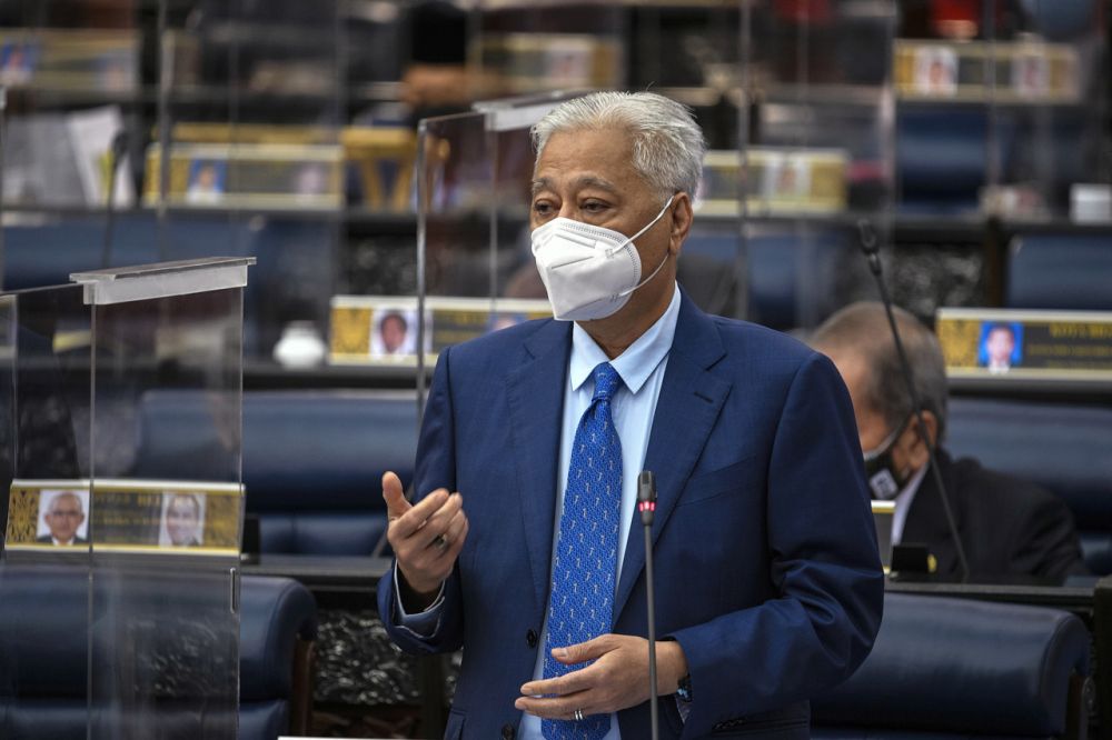 Prime Minister Datuk Seri Ismail Sabri Yaakob addresses members of Parliament in Kuala Lumpur September 15, 2021. u00e2u20acu201d Bernama pic