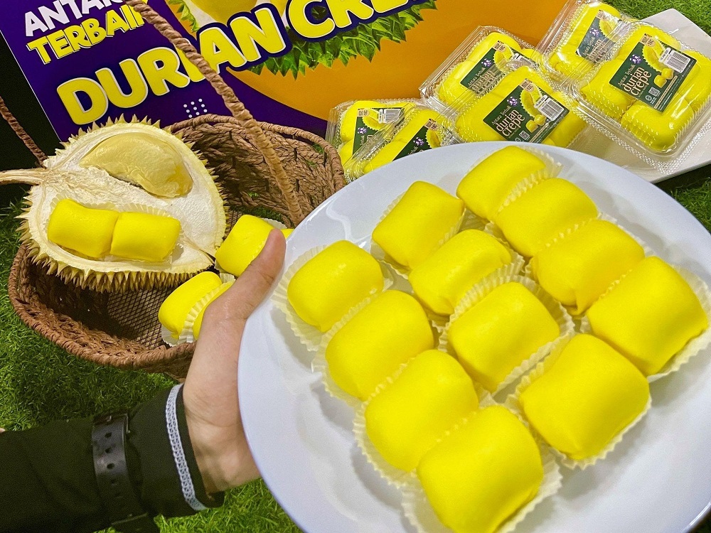 AT Durian Crepe is a creation by Razak's wife. ― Picture courtesy of PDB