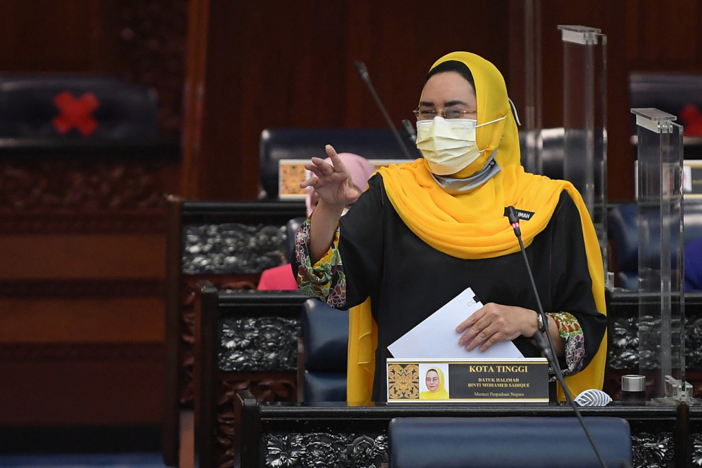 National Unity Minister Datuk Halimah Mohamed Sadique said the plan was inclusive by making the Federal Constitution and the Rukun Negara the main thrust in building a harmonious and prosperous society. — Bernama pic