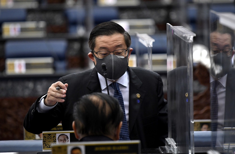 DAPu00e2u20acu2122s Lim Guan Eng speaks during the oral question and answer session at Dewan Negara today, October 7, 2021.  u00e2u20acu2022 Bernama pic