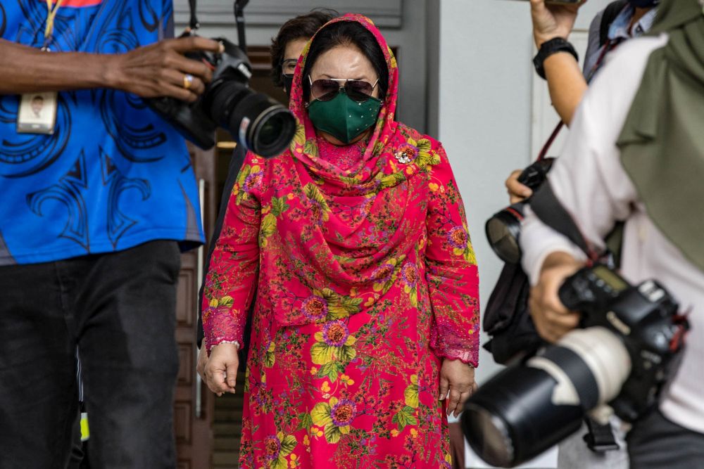 Datin Seri Rosmah Mansor is pictured at Kuala Lumpur High Court October 5, 2021. — Picture by Firdaus Latif