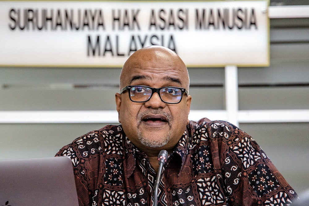 Suhakam commissioner Jerald Joseph speaks during a press conference in Kuala Lumpur October 22, 2021. ― Picture by Firdaus Latif