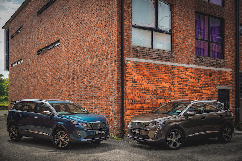 French car brand, Peugeot under their new sole Malaysian distributor, Bermaz Auto Alliance Sdn Bhd has launched the new facelifted Peugeot 3008(right) and 5008 (left). — Picture courtesy of Bermaz Auto Alliance Berhad