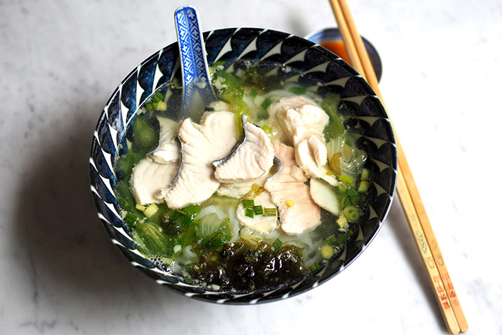 If you want a bowl of comfort, try the mackerel fish noodles with a sweet tasting clear broth