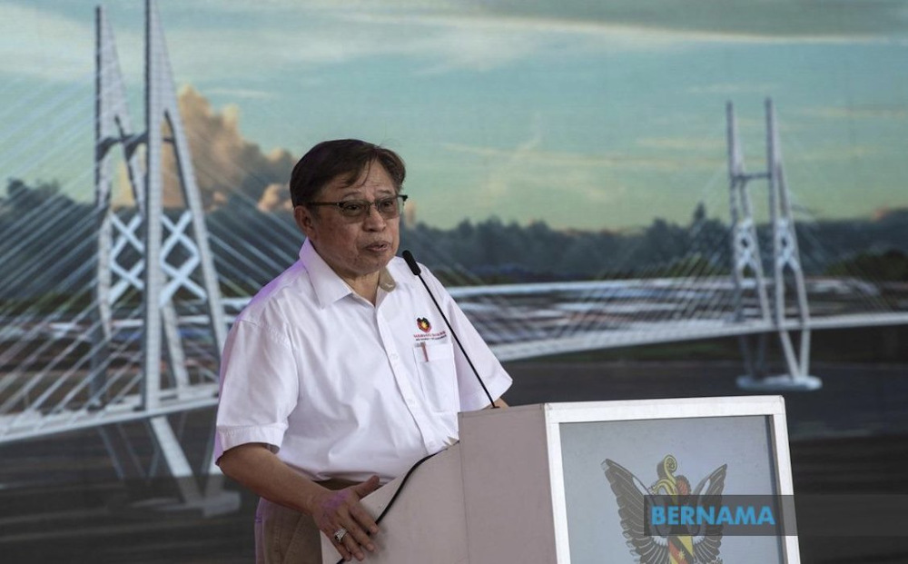 Sarawak Chief Minister Datuk Patinggi Abang Johari Openg speaks during a press conference November 21, 2021. u00e2u20acu2022 Picture via Twitter/Bernama