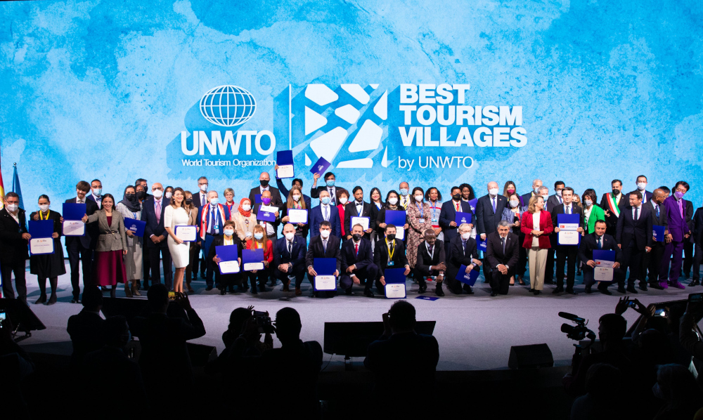 Kampung Batu Puteh of Sabahu00e2u20acu2122s Lower Kinabatangan River was awarded the inaugural Best Tourism Village Award by the United Nations World Tourism Organisation in Madrid, Spain, December 2, 2021. u00e2u20acu201d Picture from Twitter/UNWTO