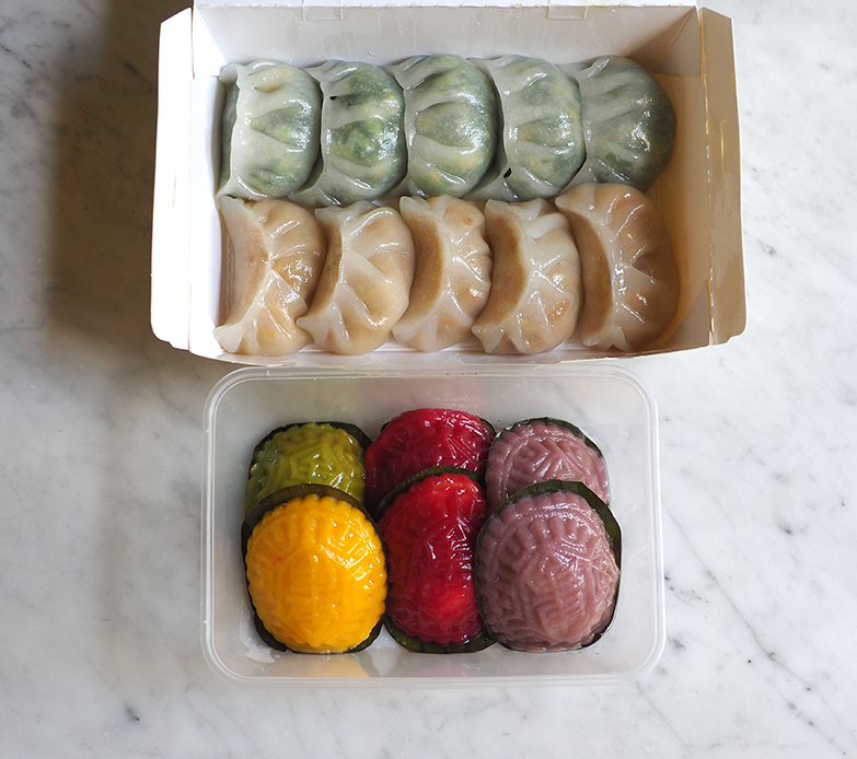 The 'chai kuih' is sold in a box of 10 pieces while the 'kuih angku' is available in a set of six pieces with different flavours.