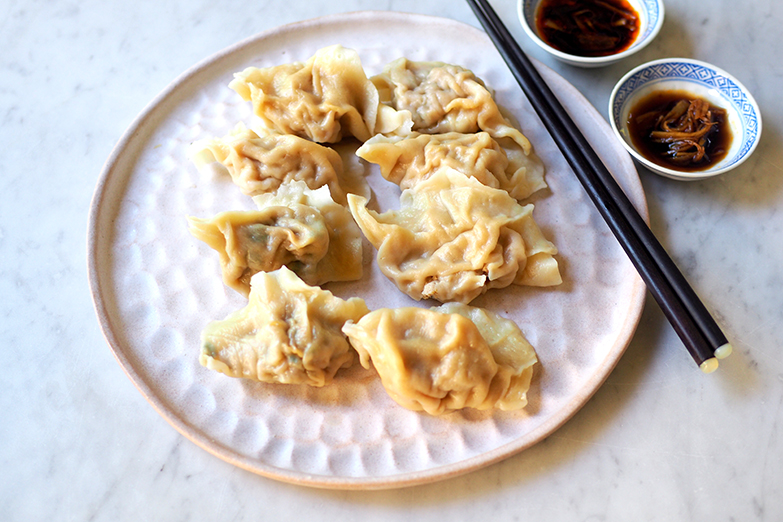 If you prefer something less oily, the boiled dumplings will be better.