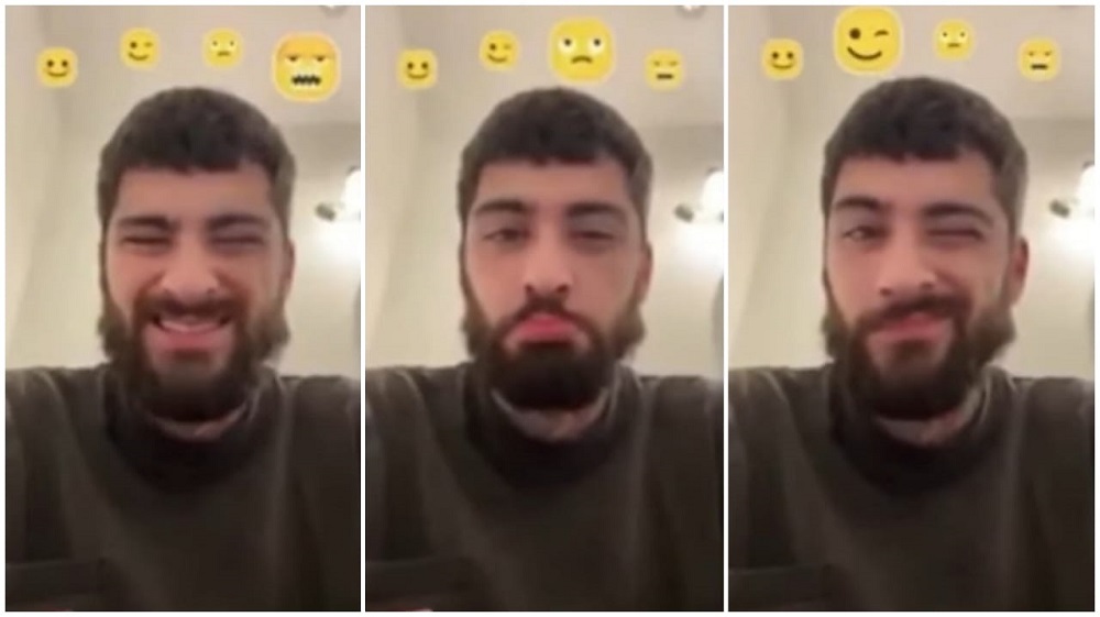 Zayn Malik was spotted participating in an emoji challenge in the WooPlus dating app after his breakup. u00e2u20acu2022 Screengrab via 1D Memes YouTube 