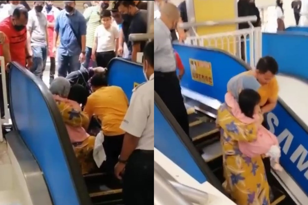 The Kelantan Department of Occupational Safety and Health has ordered the management of a supermarket to temporarily stop the operation of its escalators after a girlu00e2u20acu2122s toes were stuck in the machine on January 7. u00e2u20acu201d Picture via social media