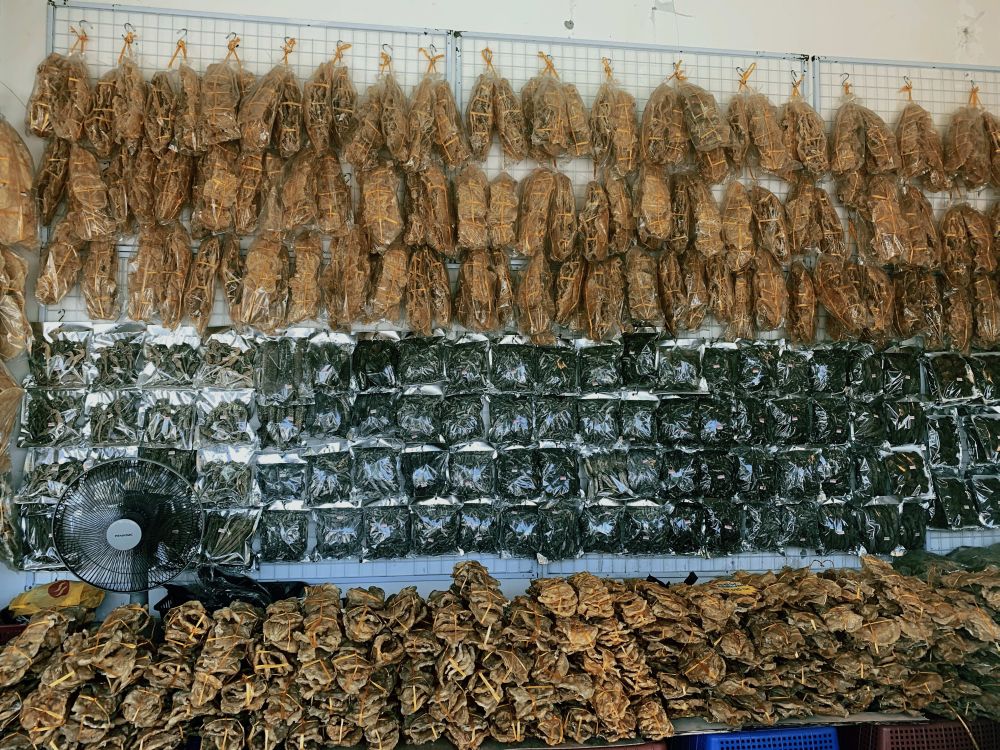 Fish maw and sea cucumber for sale in a market in Sabah, Malaysia. u00e2u20acu201d TODAY picn