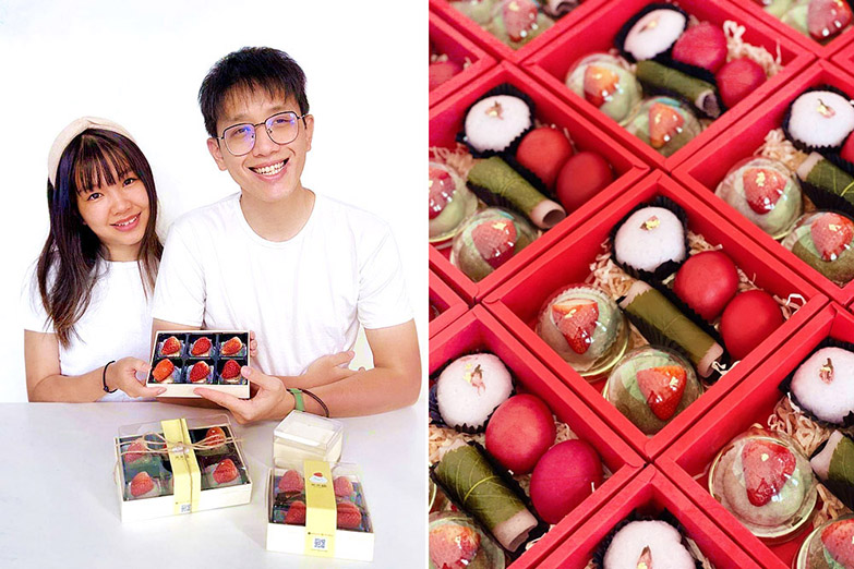Adeline Lee and Ryan Chan of Mimi Daifuku are suppliers of 