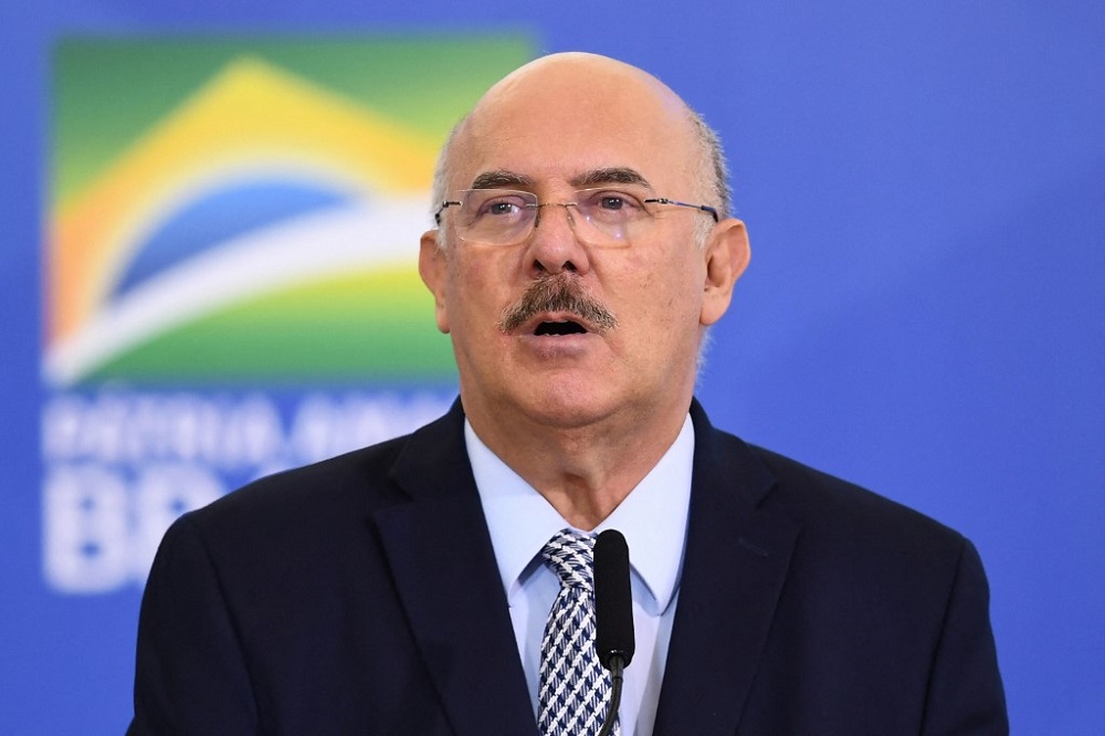 Brazilian Education Minister Milton Ribeiro delivers a speech at the Planalto Palace in Brasilia February 4, 2022. u00e2u20acu201d AFP pic