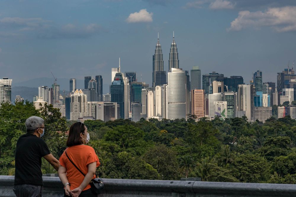 A view of the city skyline in Kuala Lumpur March 27, 2022. u00e2u20acu201d Picture by Firdaus  Latif