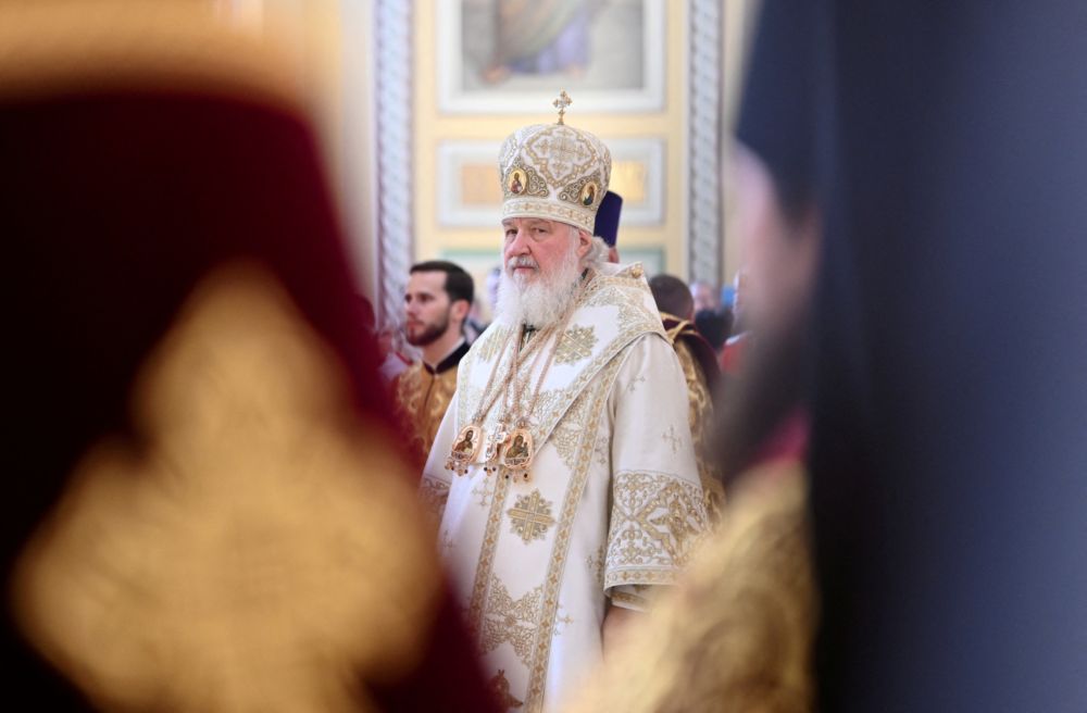 File picture shows Patriarch Kirill of Moscow and All Russia conducting a service to consecrate the renovated Cathedral of the Nativity of the Blessed Mother of God in Rostov-on-Don, Russia October 27, 2019. u00e2u20acu201d Reuters pic