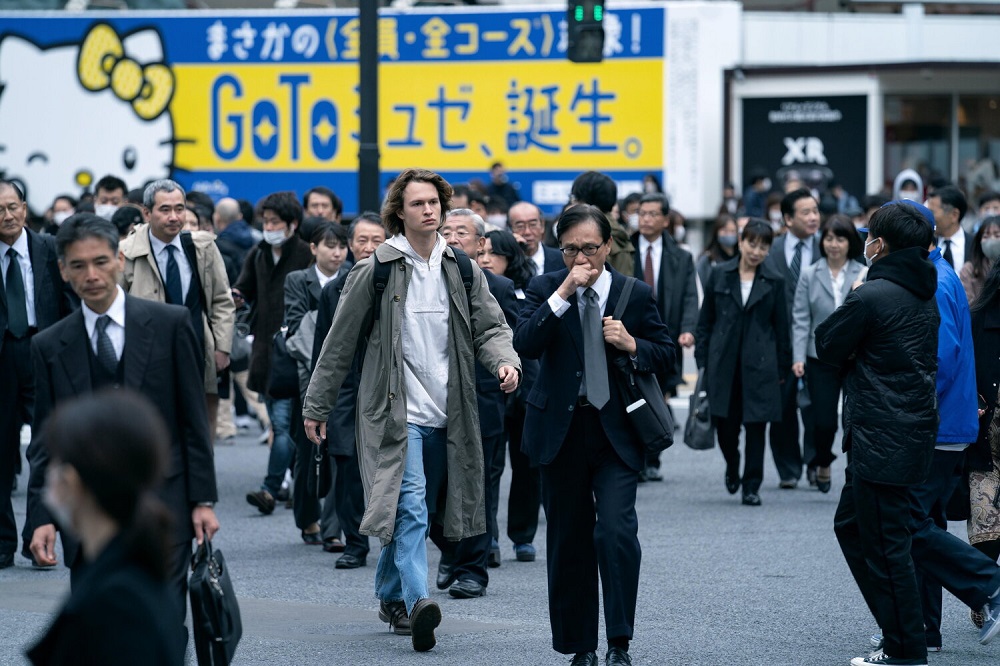 Elgort plays Jake Adelstein, the first foreign reporter in one of Japan's biggest newspapers in the original HBO Max series.  - Photo courtesy of HBO GO