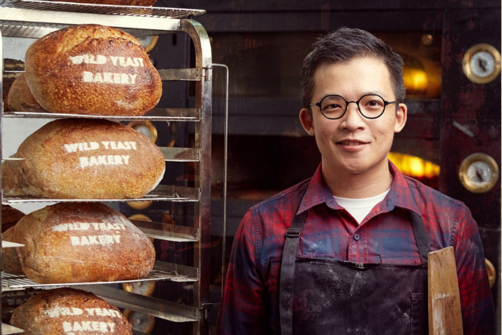 Pemain bas menjadi pengrajin roti: Terence Chong dari Wild Yeast Bakery.