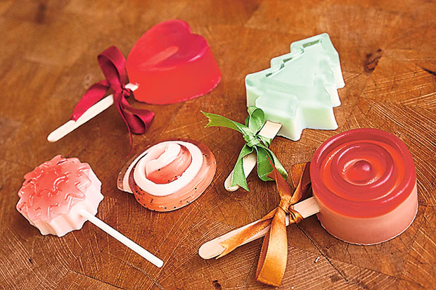 Lollipop soaps that smell as good as they look.