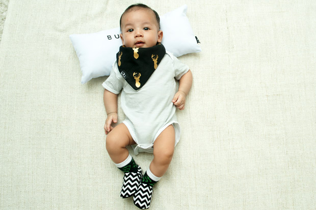 thelittlekrl’s Bandana Bib is ideal for your handsome boy.