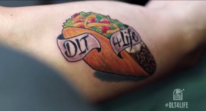 Taco To Go Tattoo Pair  Home